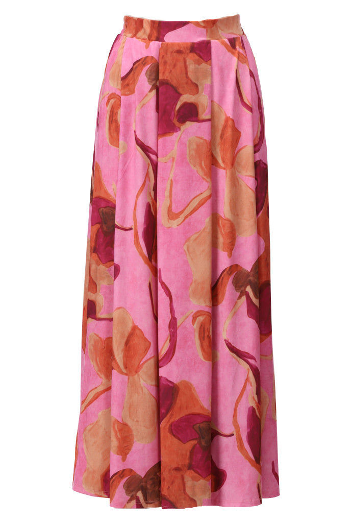K-design - Rok met print en plooi (A319P950) - What Els!