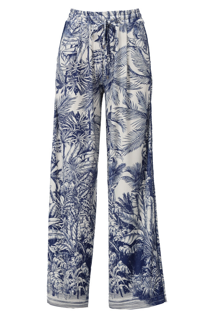 K-design - Broek met print en trekkoord (A322P958) - What Els!