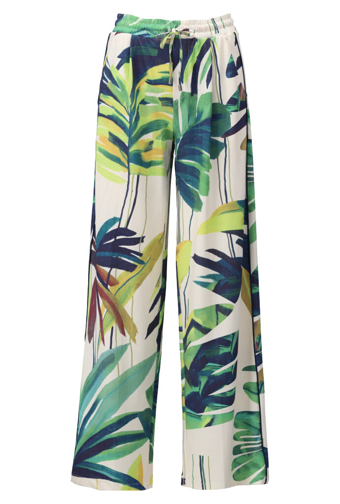 K-design - Broek met print en trekkoord (A322P960) - What Els!