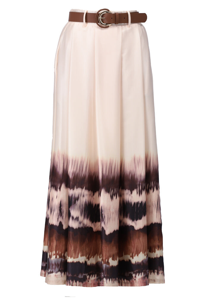 K-design - Rok met print en bijpassende riem (A380P948) - What Els!