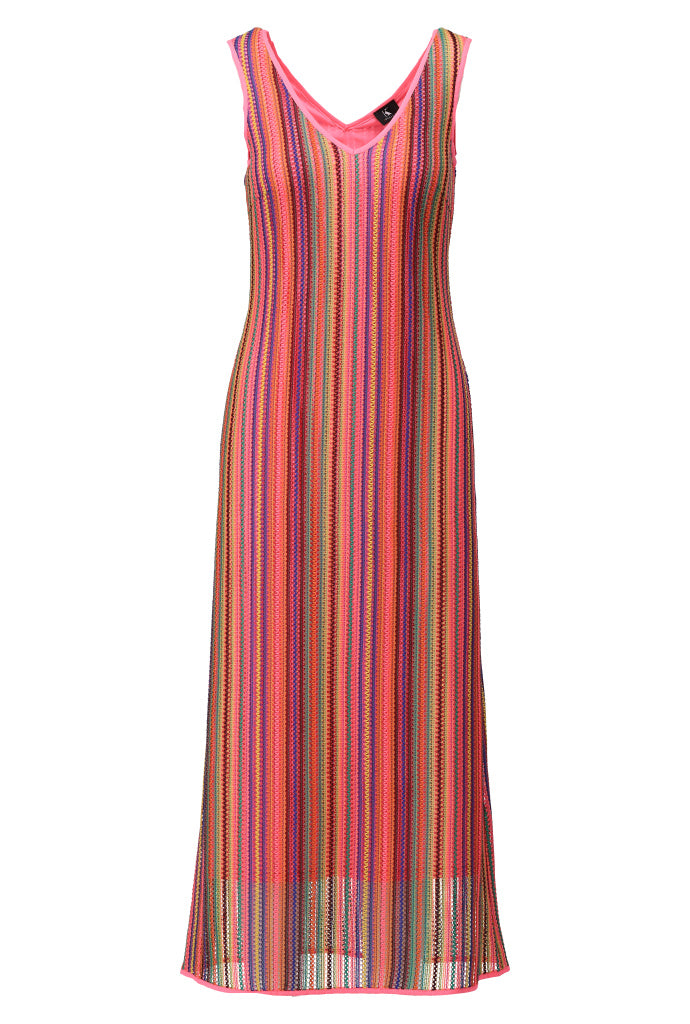 K-design - Mouwloze maxi dress met V-hals (A390P933) - What Els!
