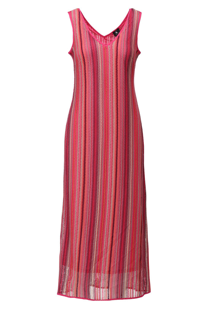 K-design - Mouwloze maxi dress met V-hals (A390P935) - What Els!