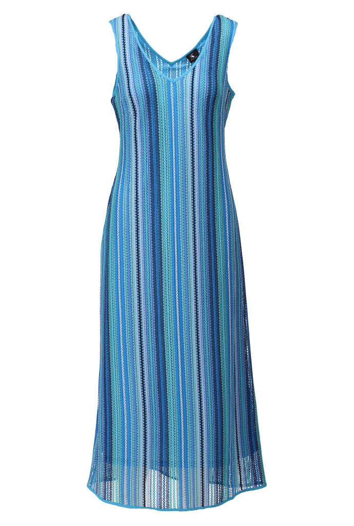 K-design - Mouwloze maxi dress met V-hals (A390P938) - What Els!