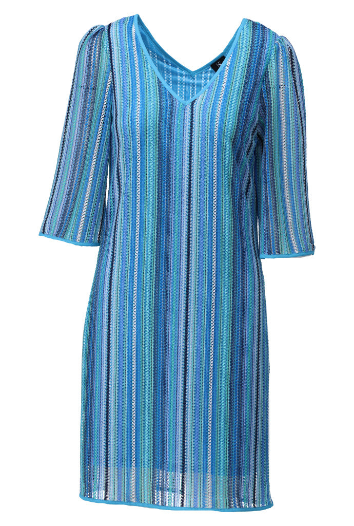 K-design - Mini dress met V-hals (A392P938) - What Els!