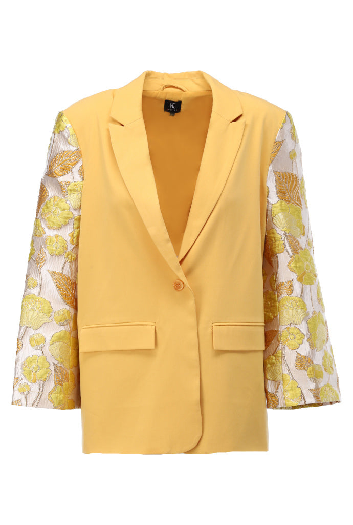 K-design - Blazer in kimono stijl (A610Golden apricot) - What Els!