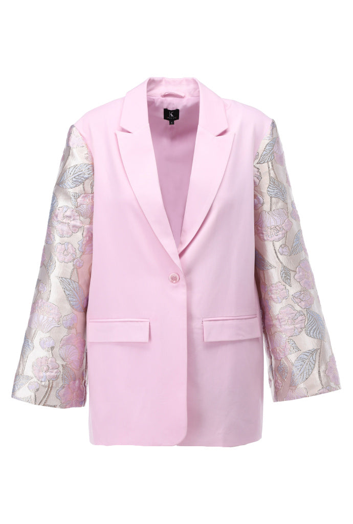K-design - Blazer in kimono stijl (A610Pink tulle) - What Els!