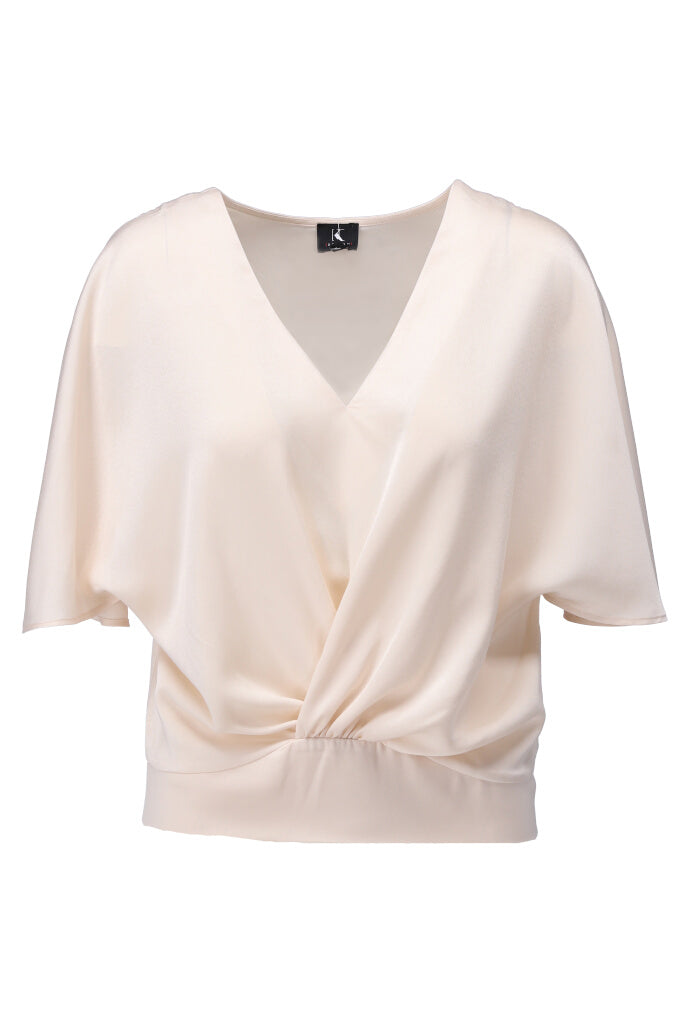 K-design - Top met V-hals (A671Birch) - What Els!
