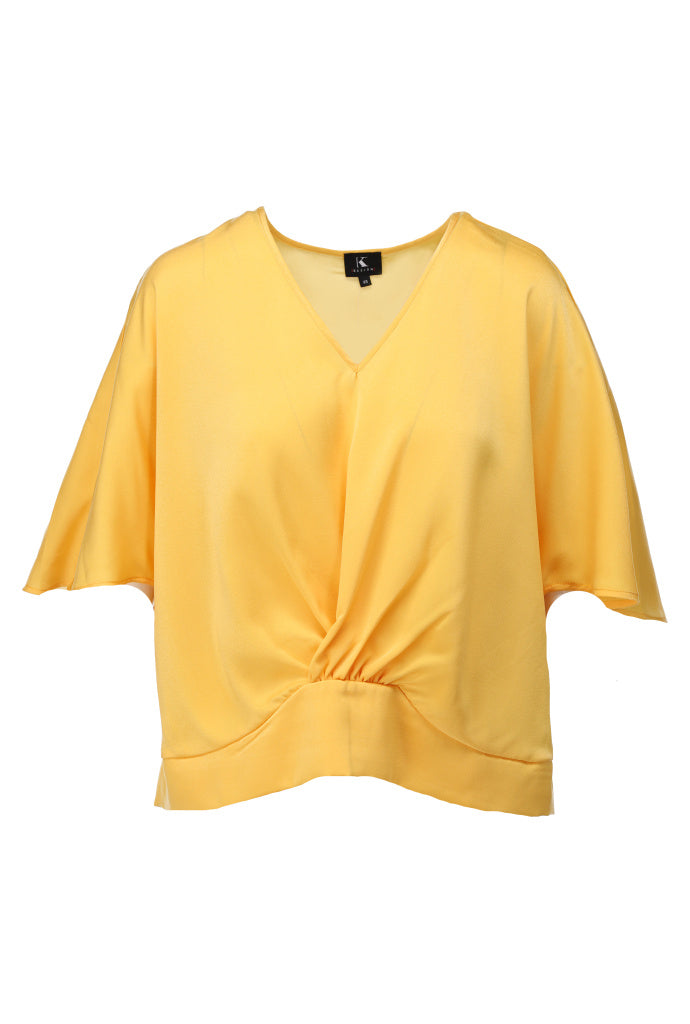 K-design - Top met V-hals (A671Mimosa) - What Els!