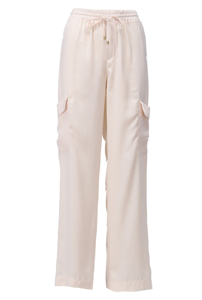 K-design - Cargo broek in satijn look (A673Birch) - What Els!
