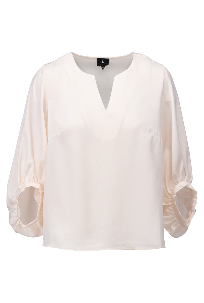 K-design - Top in satijn look (A676Birch) - What Els!