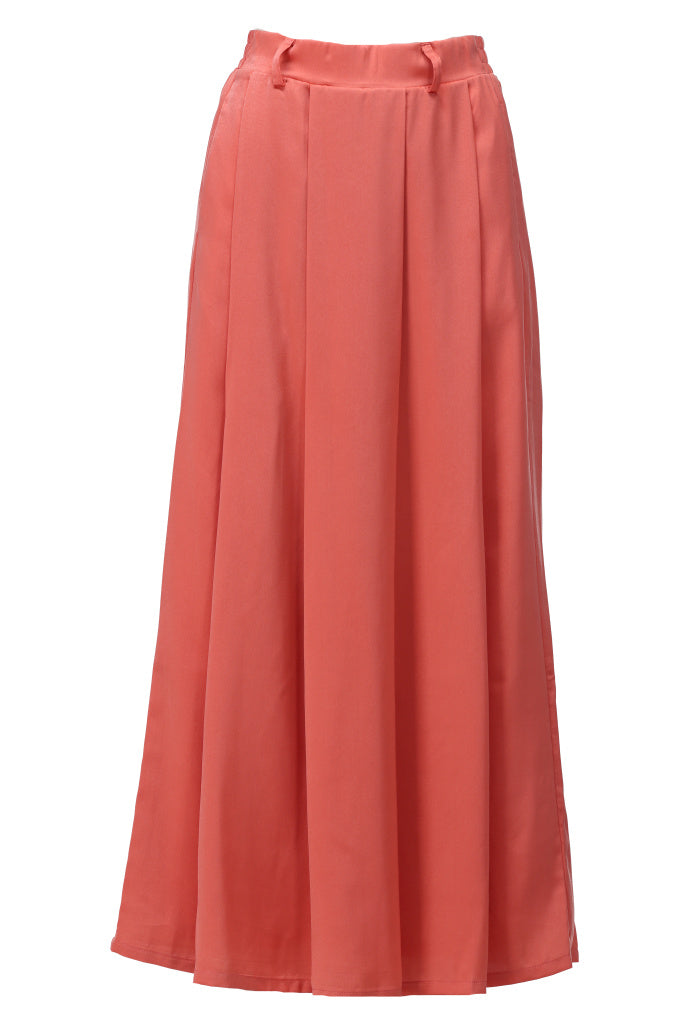 K-design - Rok met plooien (A677Apricot brandy) - What Els!