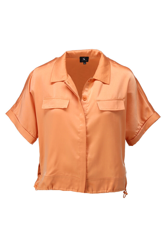 K-design - Blouse met zakken (A678Coral sands) - What Els!