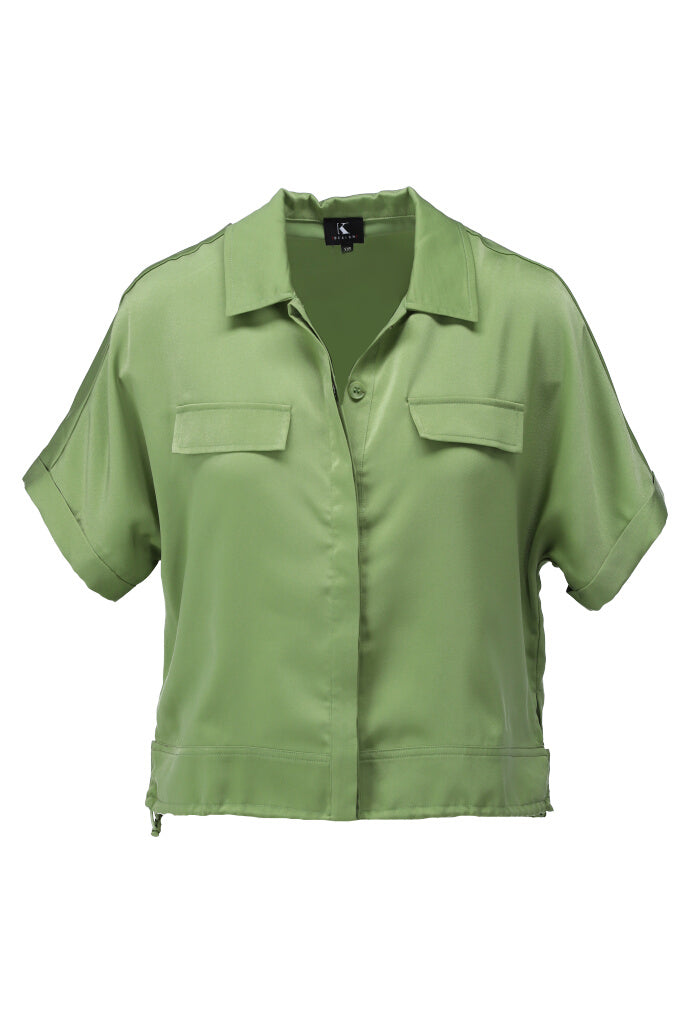 K-design - Blouse met zakken (A678Green eyes) - What Els!
