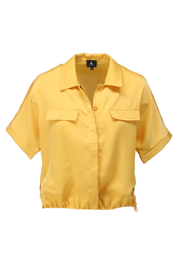 K-design - Blouse met zakken (A678Mimosa) - What Els!