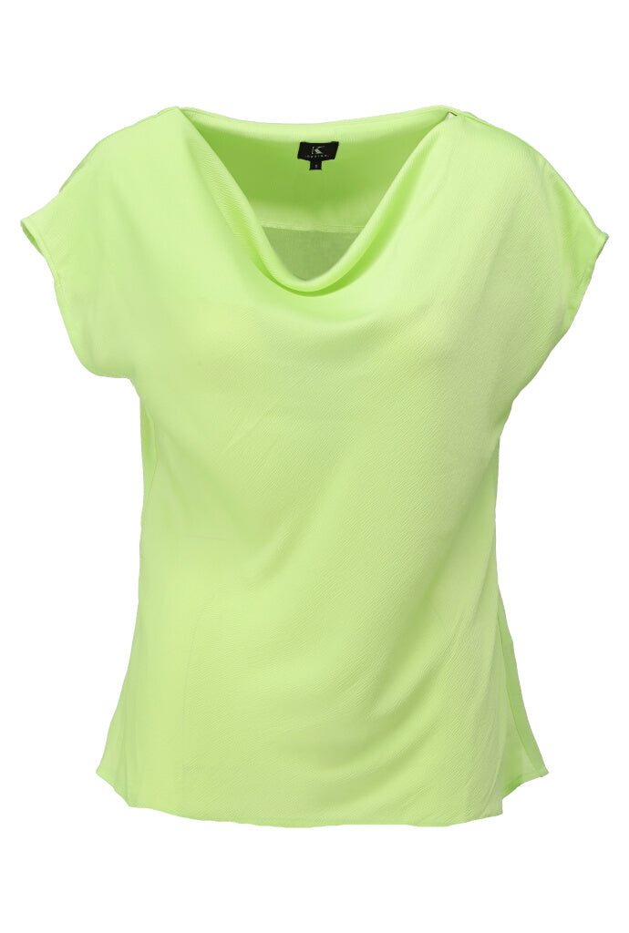 K-design - Top met watervalhals (A692Sharp green) - What Els!