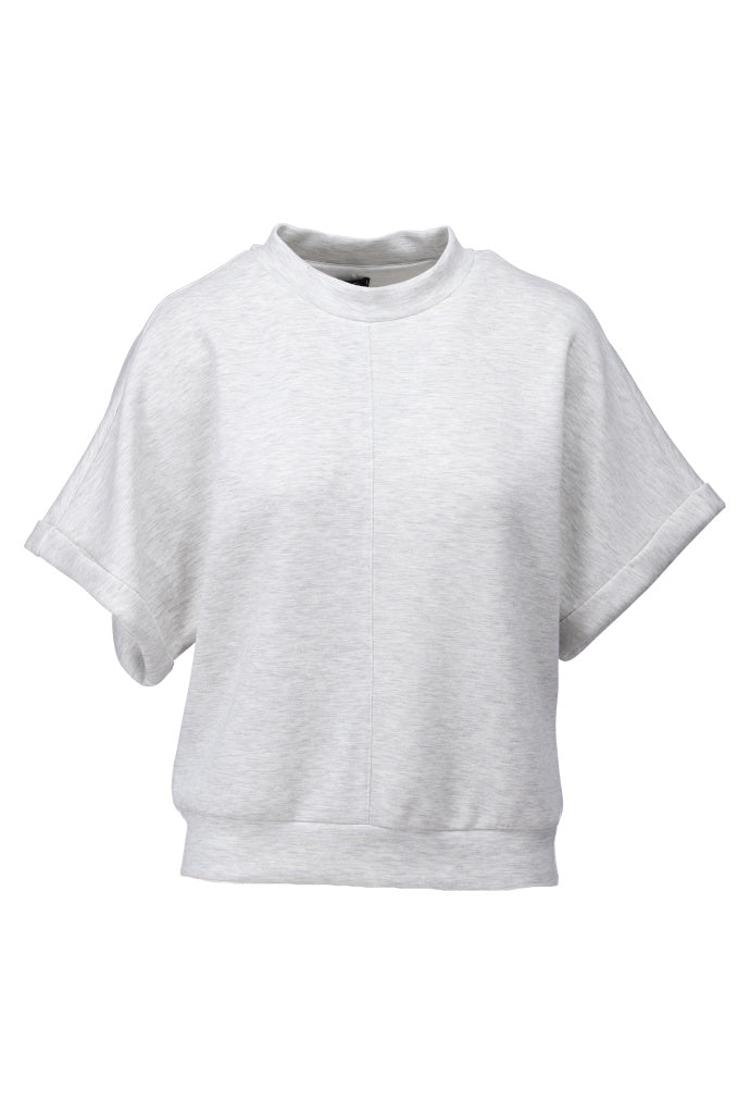 K-design - Basis top ronde hals (A700Light grey mélange) - What Els!
