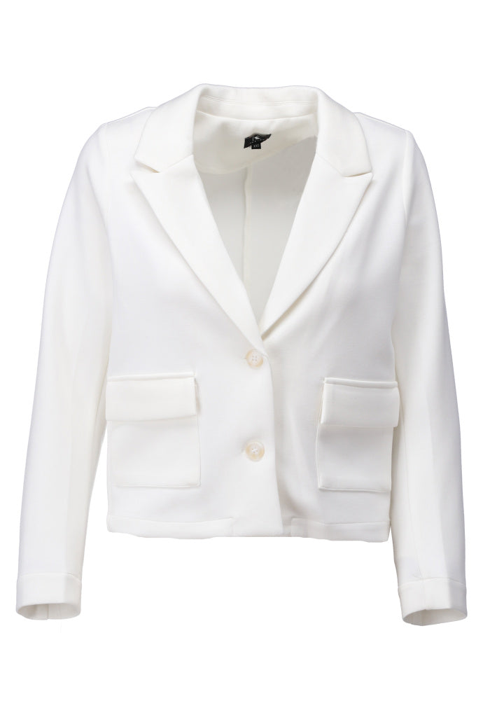 K-design - Blazer met zakjes (A717Ecru) - What Els!