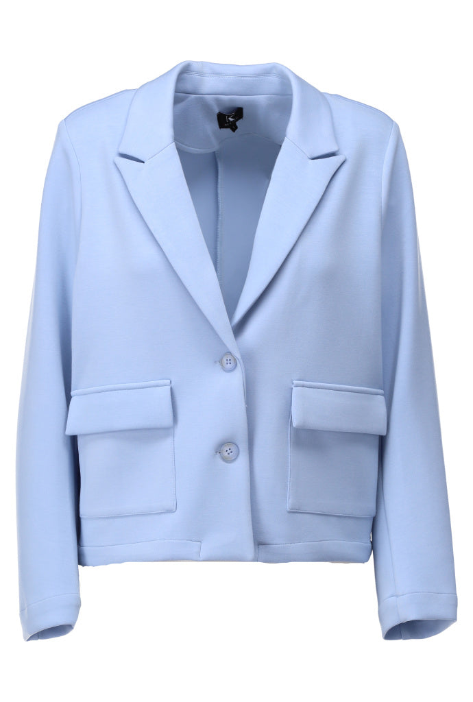 K-design - Blazer met zakjes (A717Light blue) - What Els!