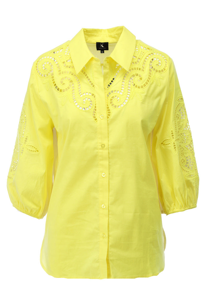 K-design - Blouse met borduursel (A762Aurora) - What Els!