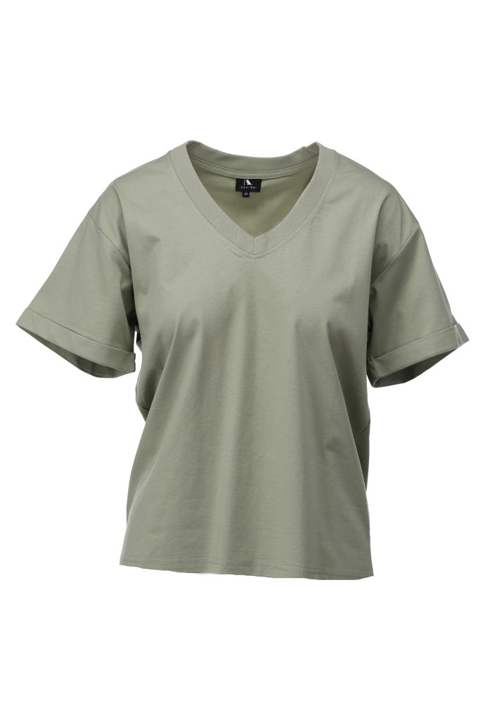 K-design - V hals T-shirt (A790Tea) - What Els!