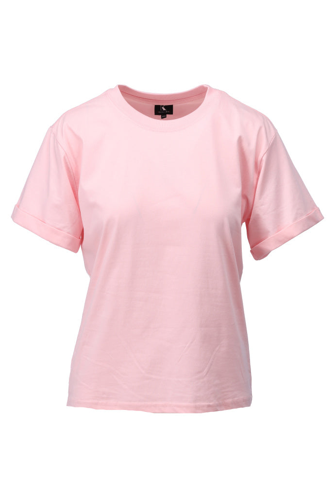 K-design - T-shirt ronde hals (A791barely pink) - What Els!