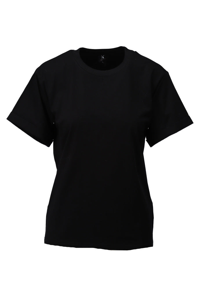 K-design - T-shirt ronde hals (A791Black) - What Els!