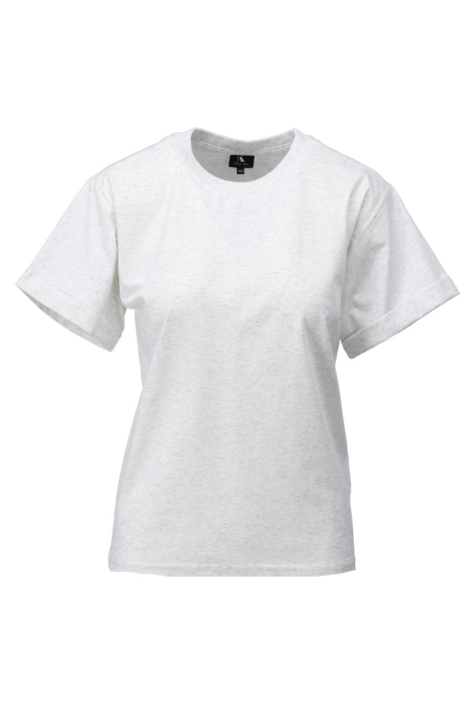 K-design - T-shirt met ronde hals (A791White) — packshot grey melange