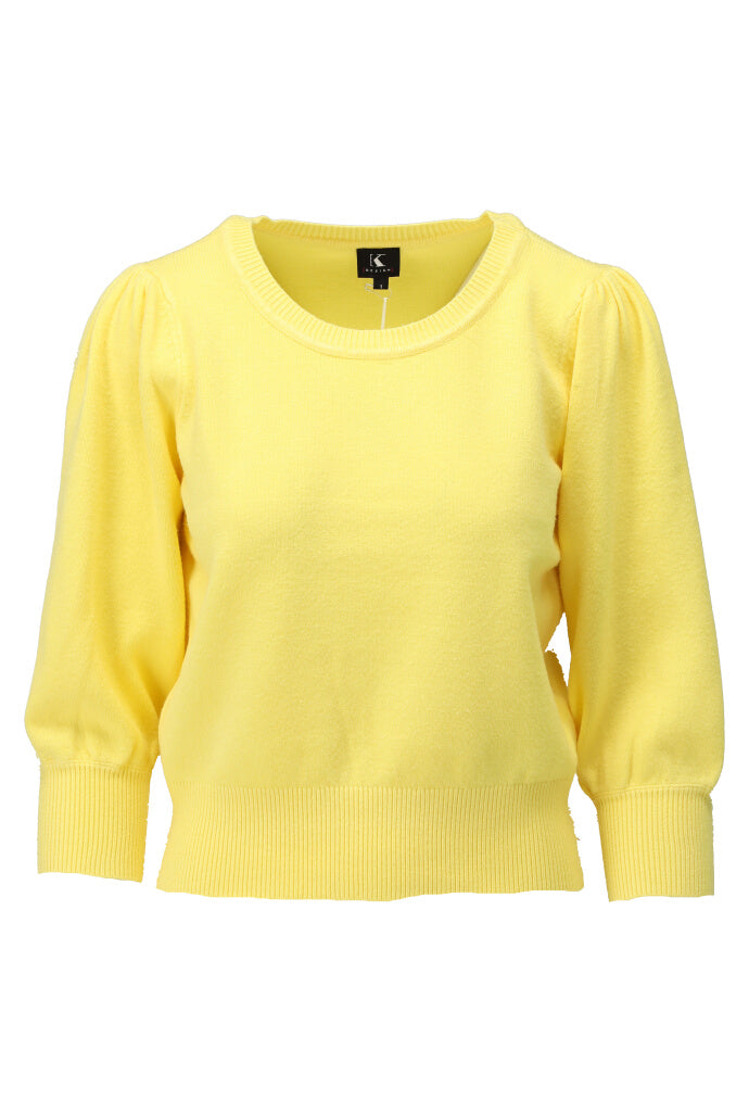 K-design - Basic pull ronde hals (A808Goldfinch) - What Els!