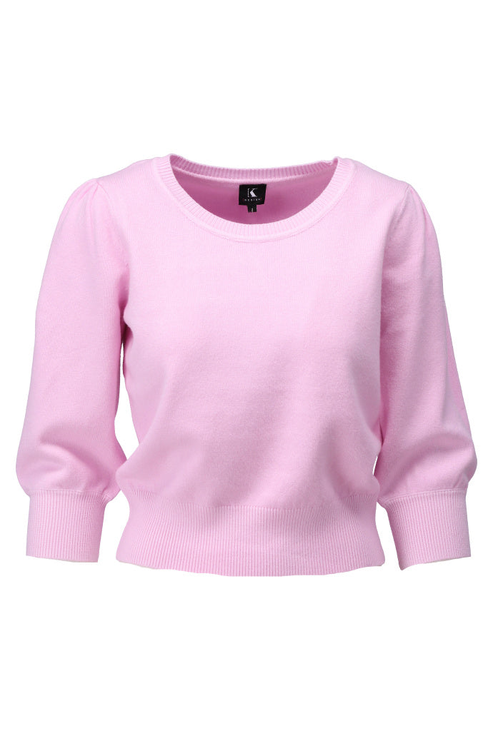 K-design - Basic pull ronde hals (A808Pink tulle) - What Els!