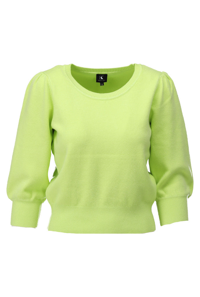K-design - Basic pull ronde hals (A808Sharp green) - What Els!