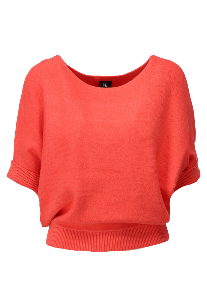 K-design - Basic pull met vleermuis mouwen (A809Emberglow) - What Els!
