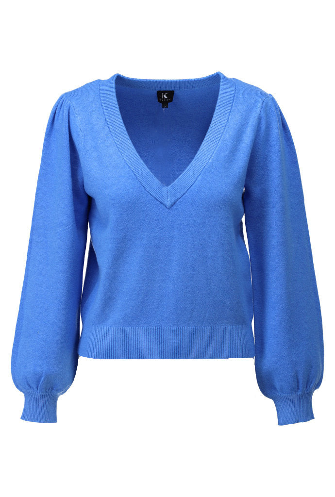 K-design - Pull met V-hals (A812Marina) - What Els!