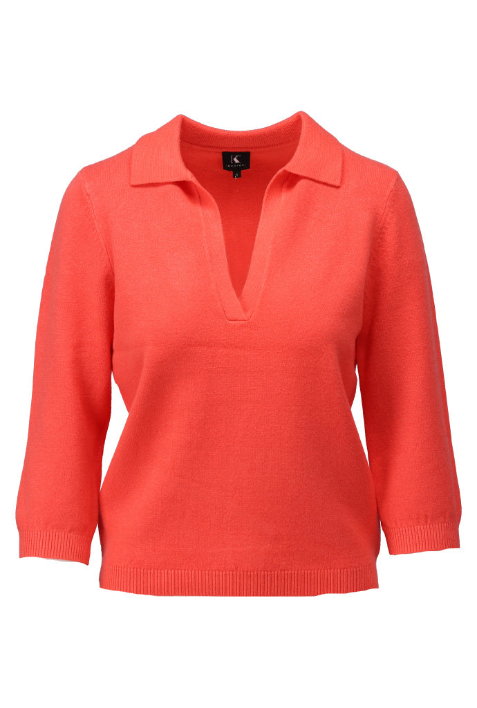 K-design - Pull met polo kraag (A828Emberglow) - What Els!