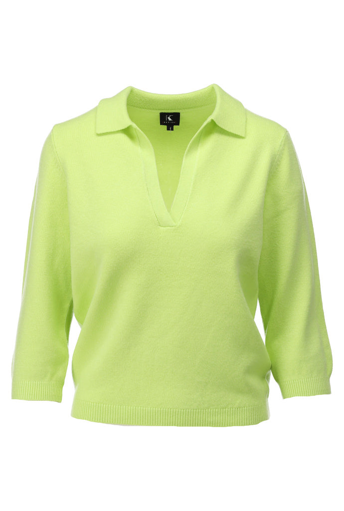 K-design - Pull met polo kraag (A828Sharp green) - What Els!