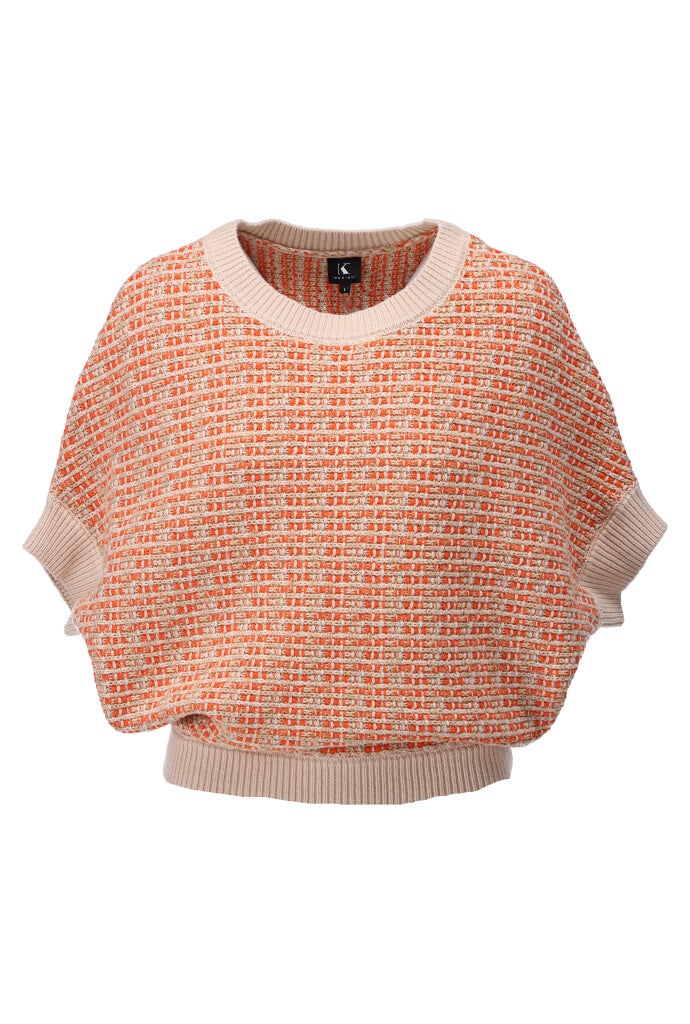 K-design - Pull met vleermuismouwen (A850Orange) - What Els!