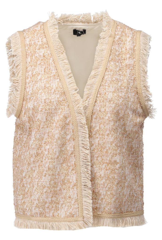 K-design - Gilet met franjes (A873P971) - What Els!