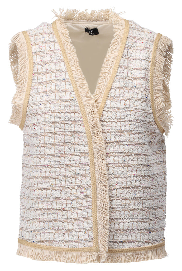 K-design - Gilet met franjes (A873P972) - What Els!