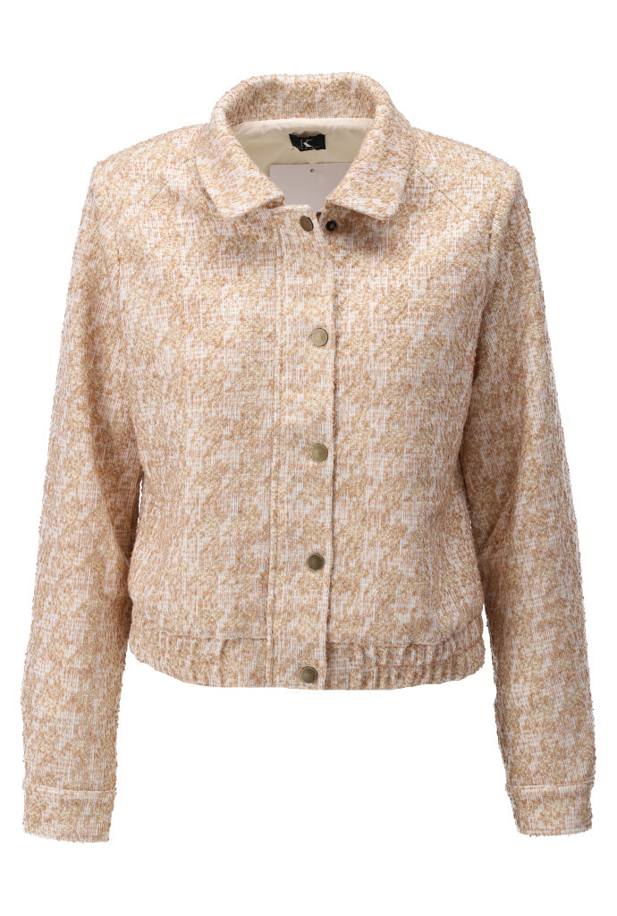 K-design - Gouden bomber jasje (A892P971) - What Els!