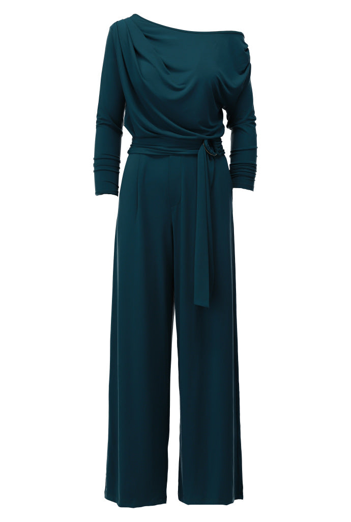 K-Design Off the shoulder jumpsuit - B191 - Groen
