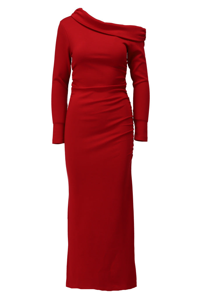 K-Design Off shoulder maxi jurk - B630 - Rood