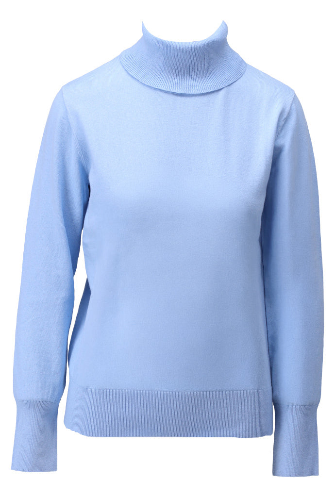 K-Design - Pull met rolkraag (B873) — packshot powder blue
