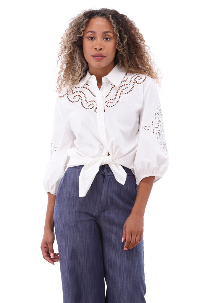 K-design - Broek in jeans look (A733Dark blue jeans) - What Els!