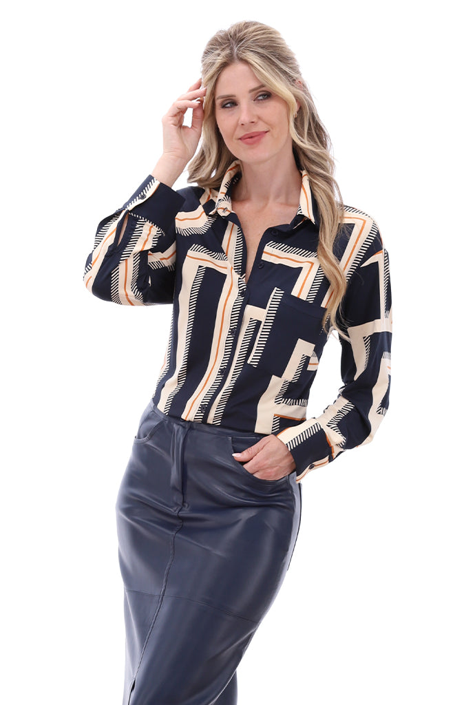 K-Design - Blouse met design (B333)