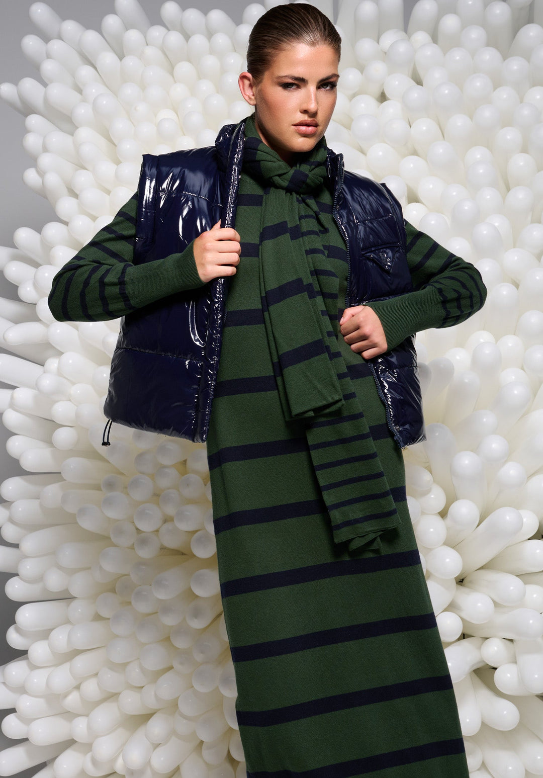 You're My Lobster — Laqué bodywarmer publicity Navy