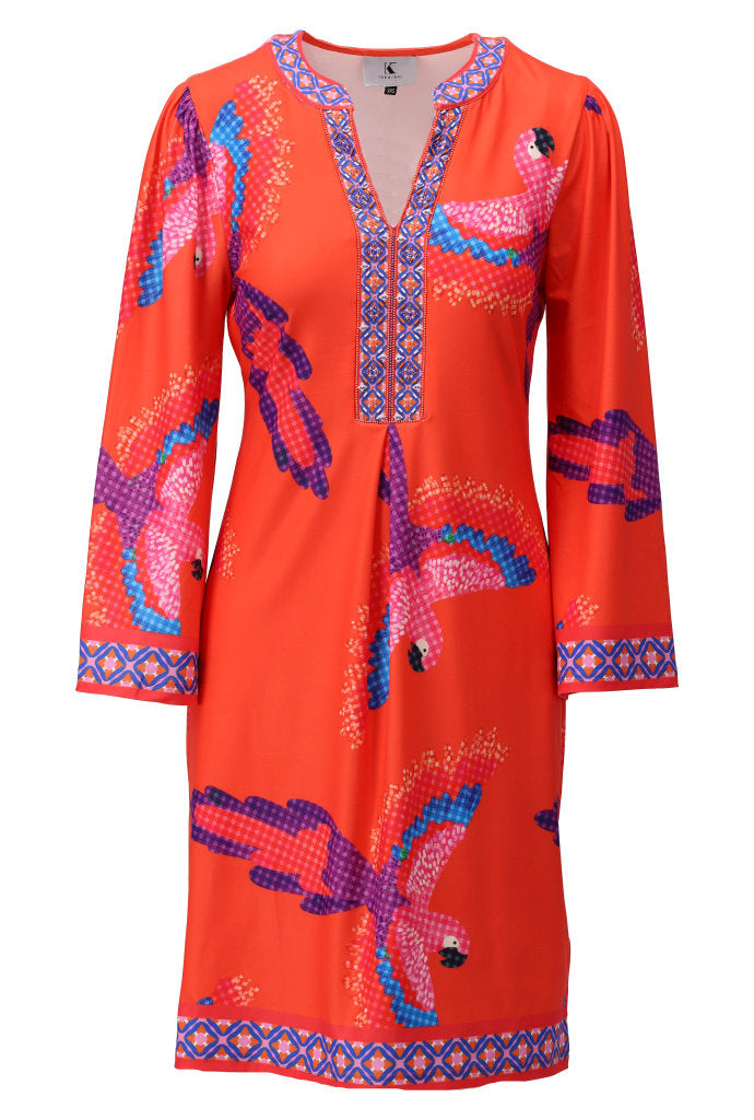 K-design - Jurk met print (C405)