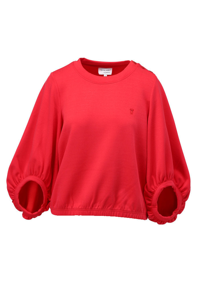 You're my lobster - Pull ronde hals met knopen (C601L)