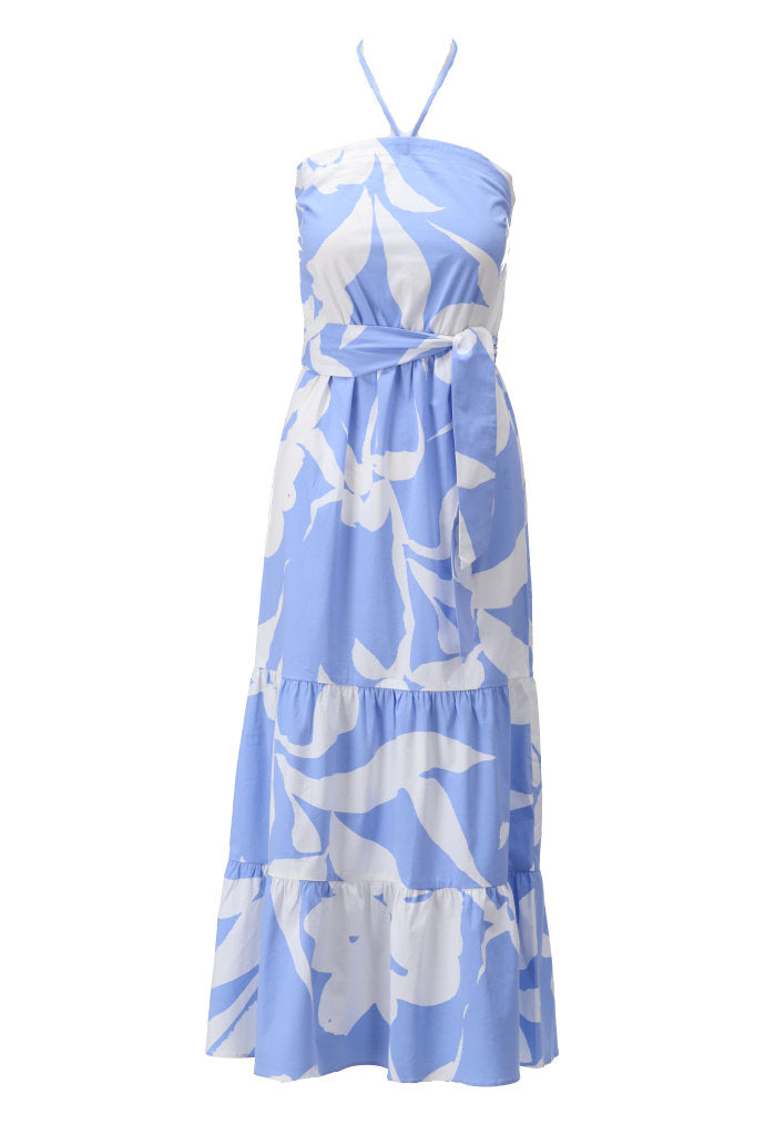 You're my lobster - Bandeau jurk met design en stoffen riem (C715L)