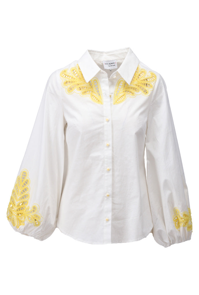 You're my lobster - Blouse met borduursel (C731L)
