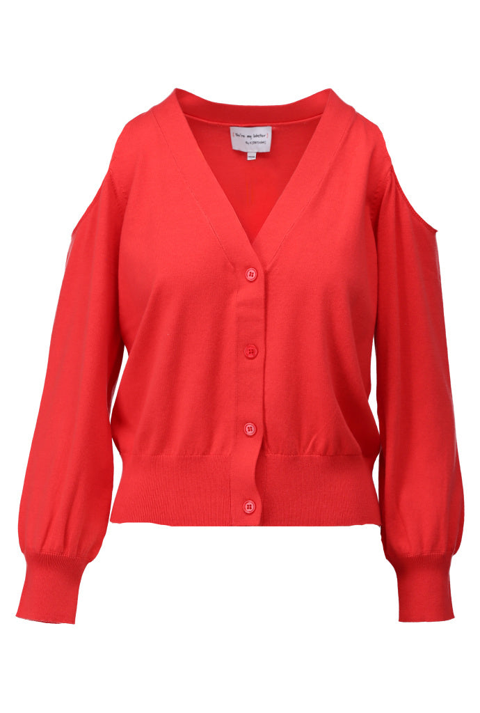 You're my lobster - Off shoulder cardigan (C809L)