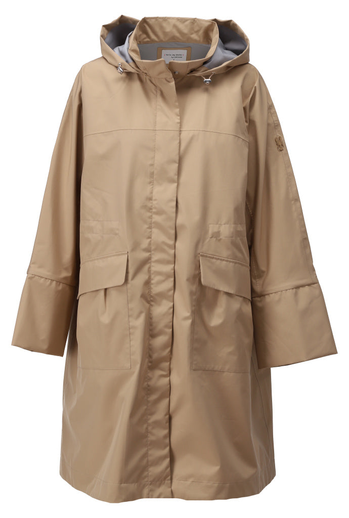 You're my lobster - Regenjas met tekst op rug (C912L) — packshot khaki